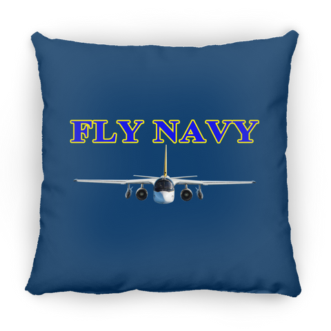 Fly Navy S-3 2 Pillow - Square - 14x14