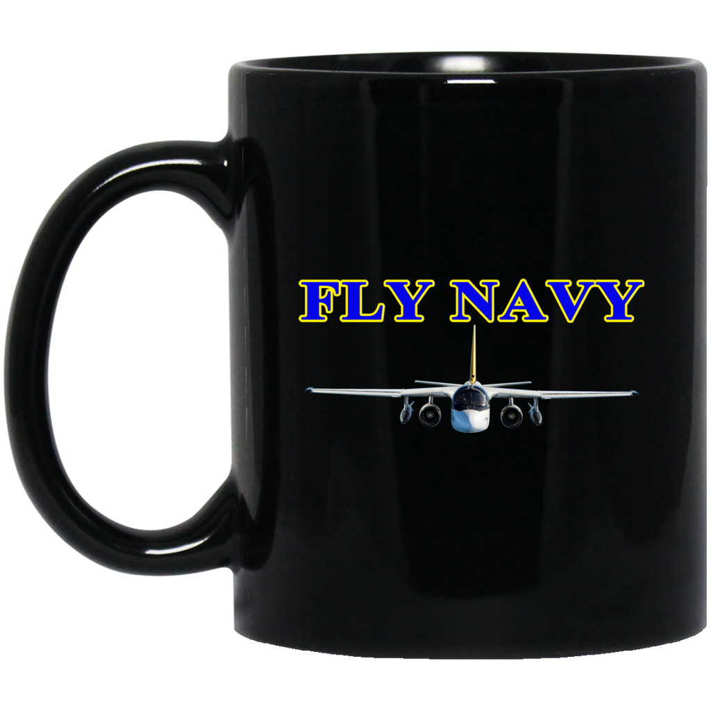 Fly Navy S-3 2 Black Mug - 11oz