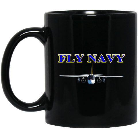 Fly Navy S-3 2 Black Mug - 11oz