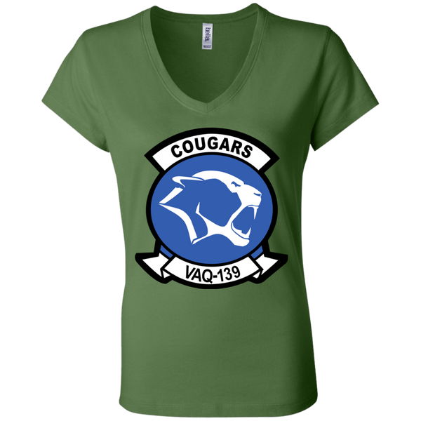 VAQ 139 7 Ladies Jersey V-Neck T-Shirt