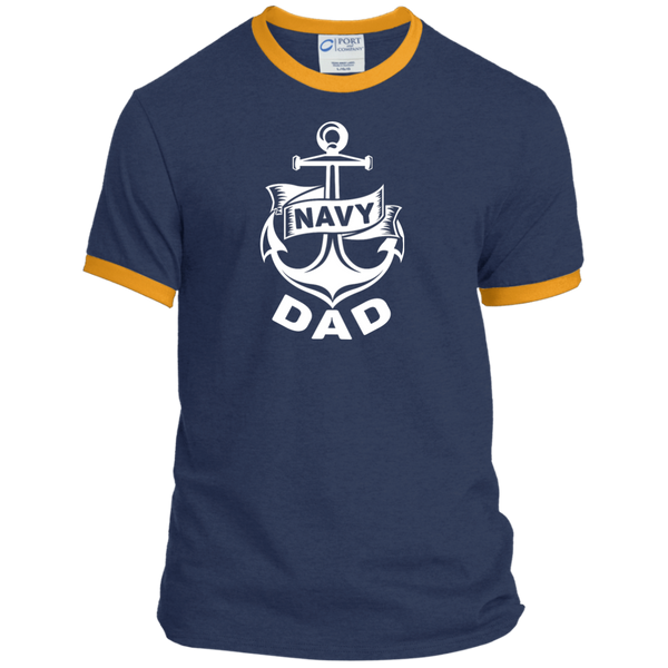 Navy Dad 1 Ringer Tee
