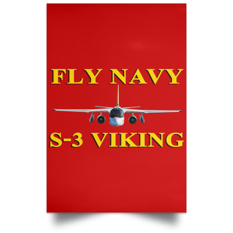 Fly Navy S-3 3 Poster - Portrait