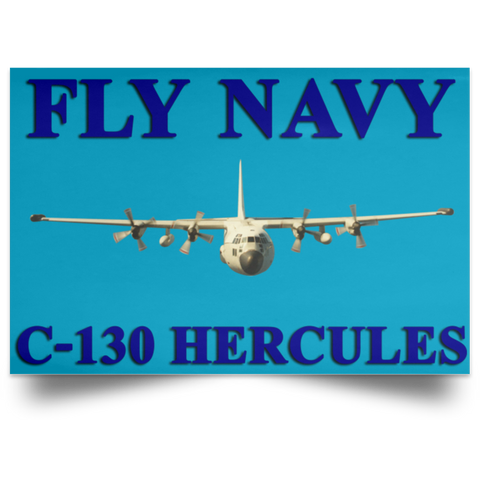 Fly Navy C-130 1 Poster - Landscape