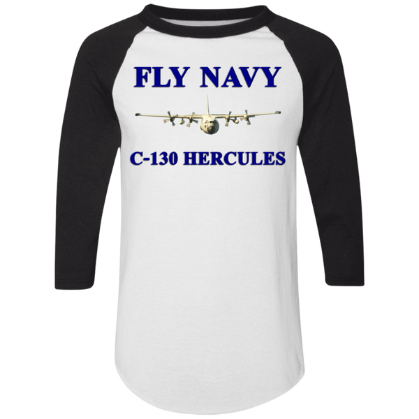 Fly Navy C-130 1 Colorblock Raglan Jersey