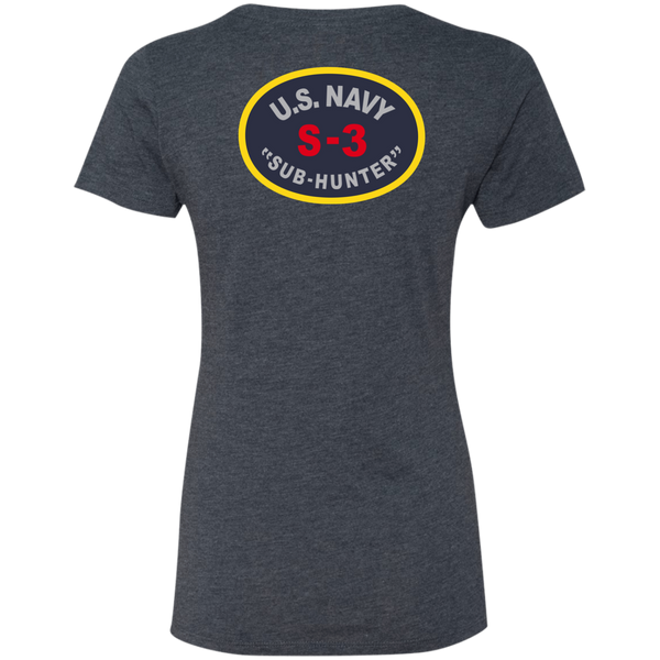 S-3 Sub Hunter 1c Next Level Ladies' Triblend T-Shirt