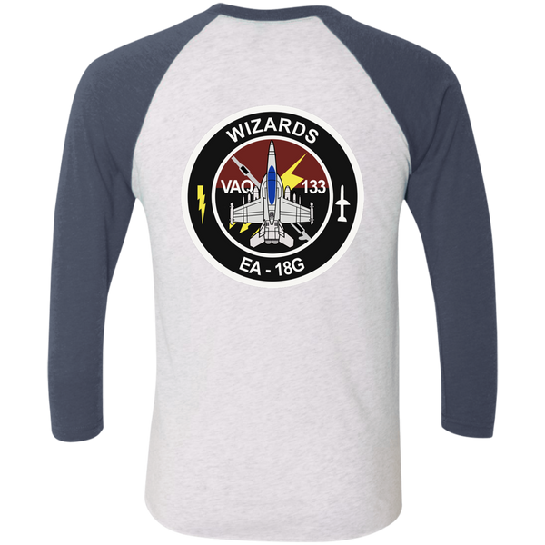 VAQ 133 6c Baseball Raglan T-Shirt