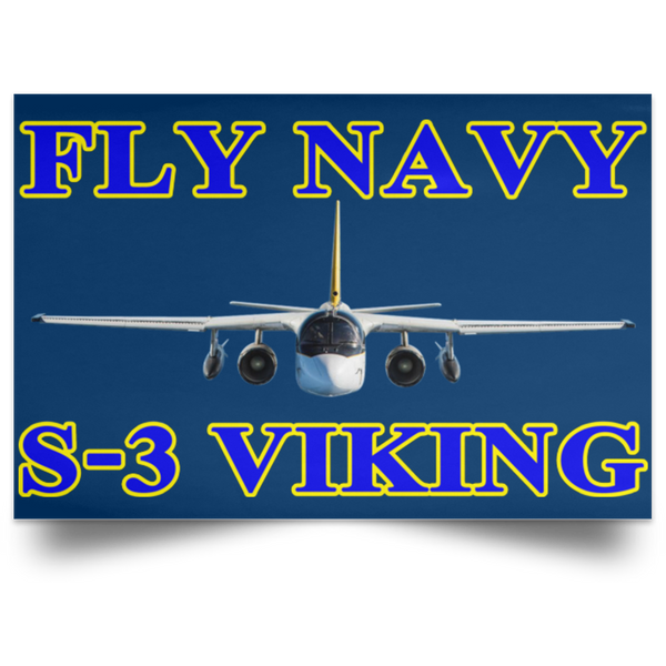 Fly Navy S-3 1 Poster – Landscape