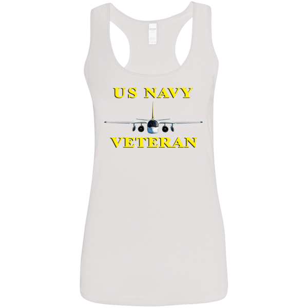 Navy Vet 3 Ladies' Softstyle Racerback Tank