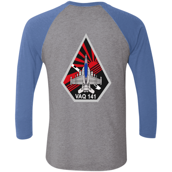 VAQ 141 7c Baseball Raglan T-Shirt