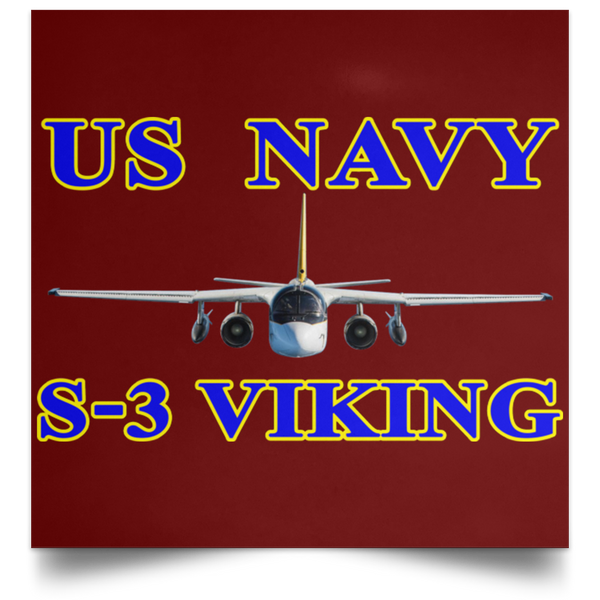 US Navy S-3 1 Poster - Square