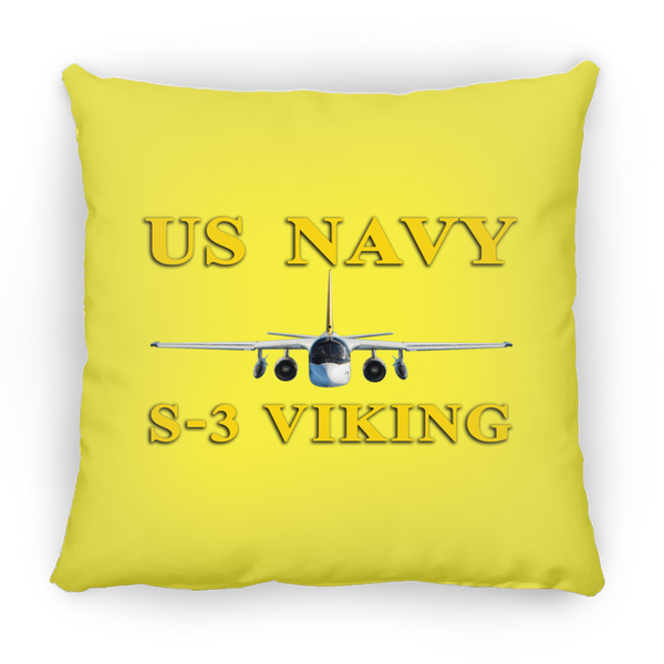 US Navy S-3 3 Pillow - Square - 18x18