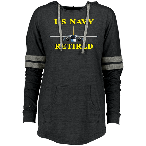 Navy Retired 2 Ladies' Hooded Low Key Pullover