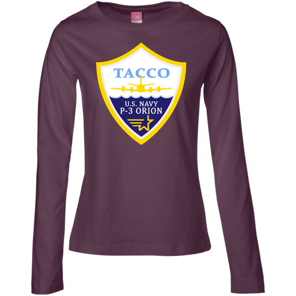 P-3 Orion 3 TACCO Ladies' LS Cotton T-Shirt