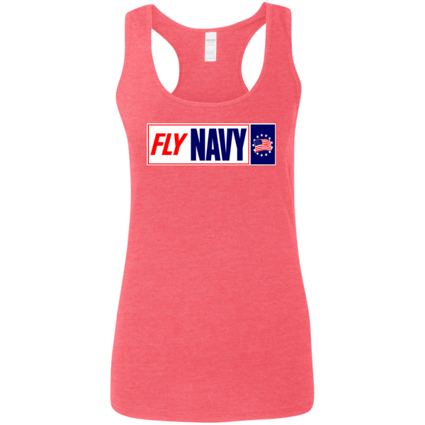 Fly Navy 1 Ladies' Softstyle Racerback Tank