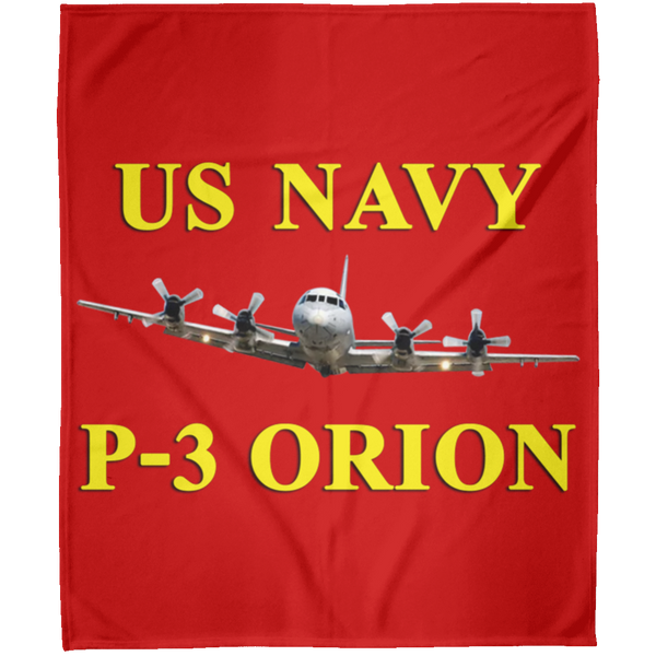 US Navy P-3 3 Blanket - Arctic Fleece Blanket 50x60