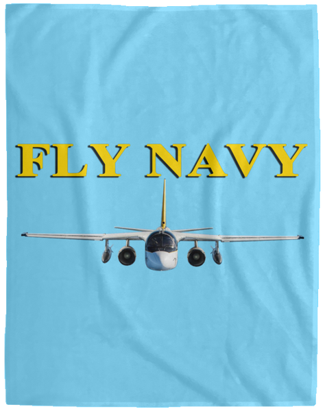 Fly Navy S-3 4 Blanket - Velveteen Micro Fleece Extra Large