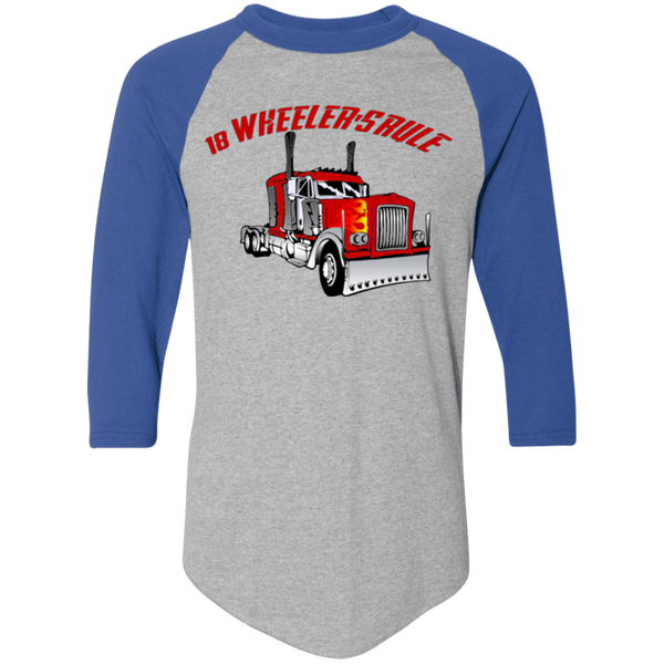 Trucker 18 Wheeler 1 Colorblock Raglan Jersey