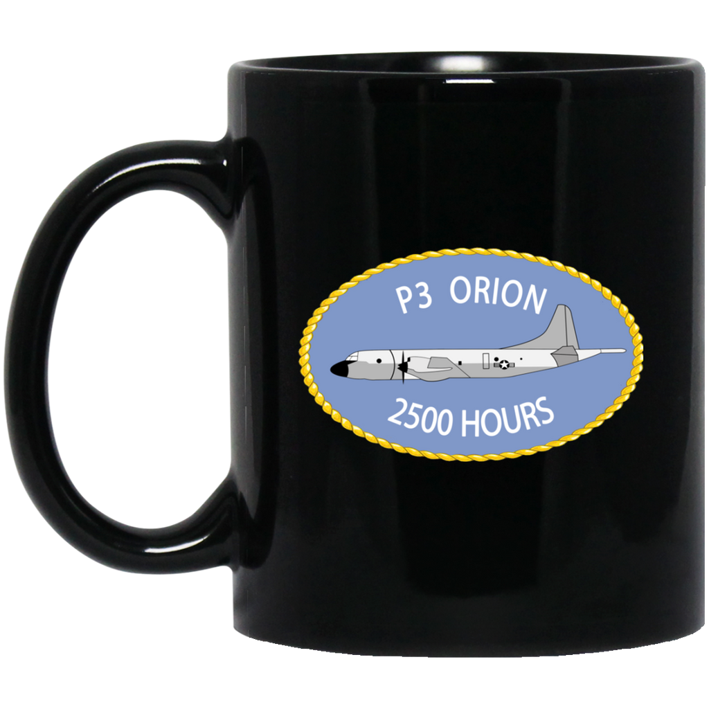 P-3 Orion 9 2500 Black Mug - 11oz