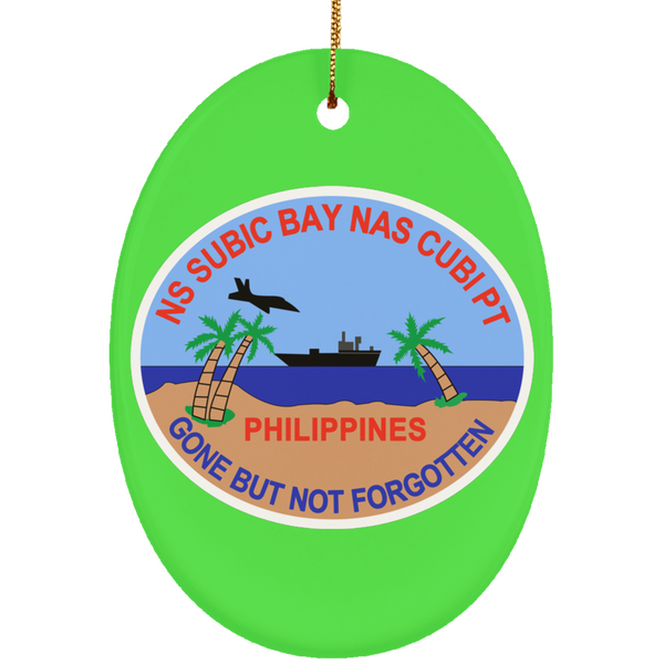 Subic Cubi Pt 08 Ornament - Oval