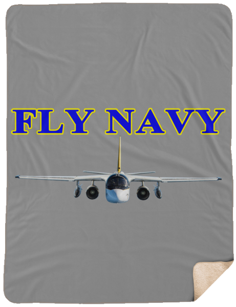 Fly Navy S-3 2 Blanket - Fleece Sherpa Extra Large