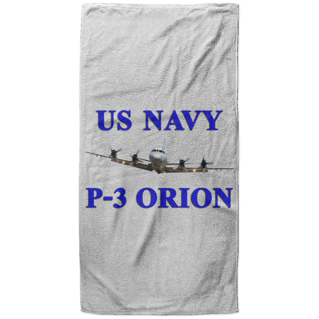 US Navy P-3 1 Beach Towel - 37x74