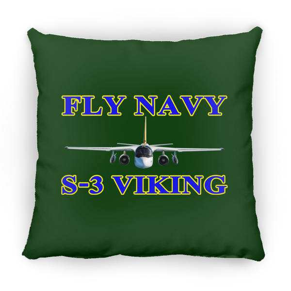 Fly Navy S-3 1 Pillow - Square - 18x18