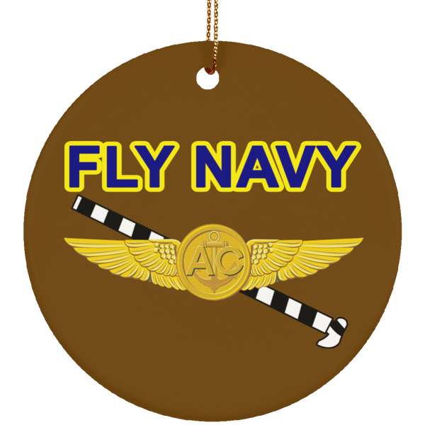 Fly Navy Tailhook 2 Ornament - Circle