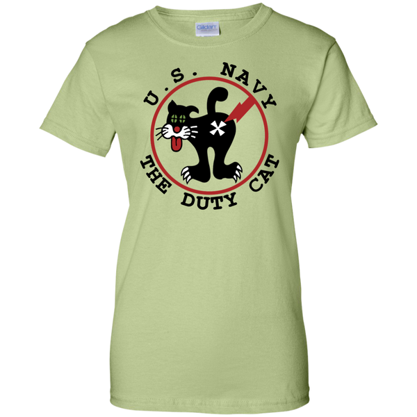 Duty Cat 4 Ladies Custom Cotton T-Shirt