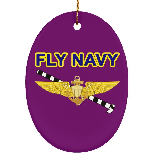 Fly Navy Tailhook 1 Ornament - Oval