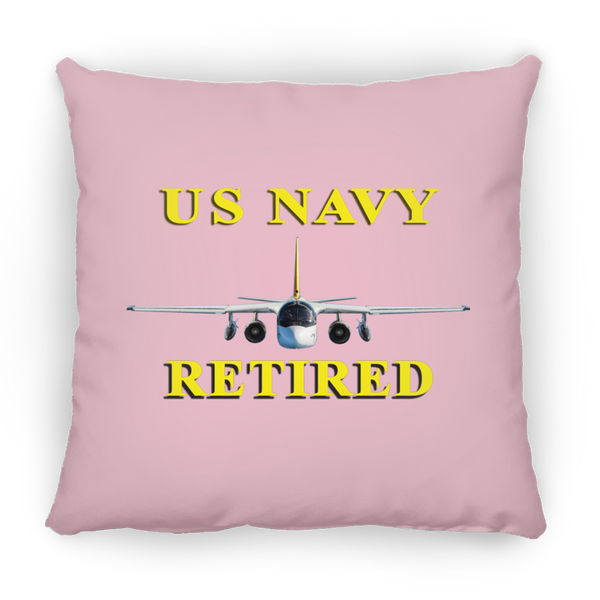 Navy Retired 2 Pillow - Square - 14x14