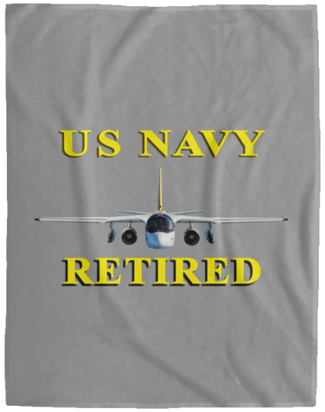 Navy Retired 2 Blanket - Cozy Plush Fleece Blanket - 60x80