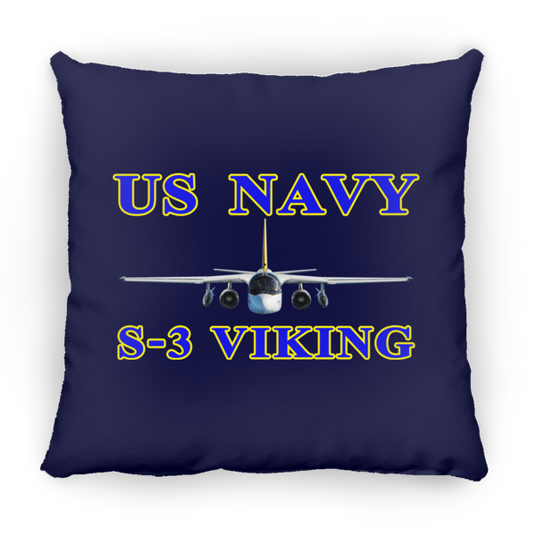 US Navy S-3 1 Pillow - Square - 18x18