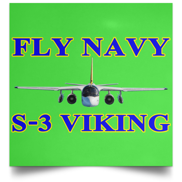 Fly Navy S-3 1 Poster - Square