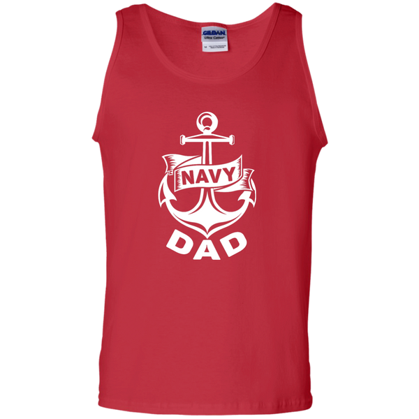 Navy Dad 1 Cotton Tank Top