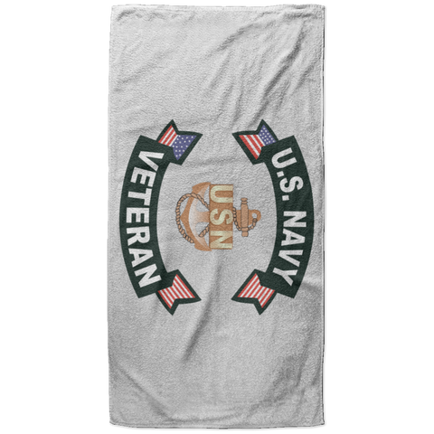 Navy Vet 1 Beach Towel - 37x74