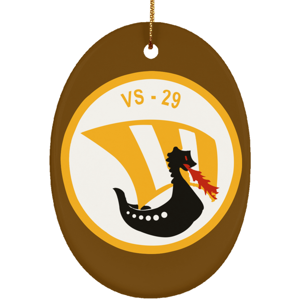 VS 29 2 Ornament Ceramic - Oval