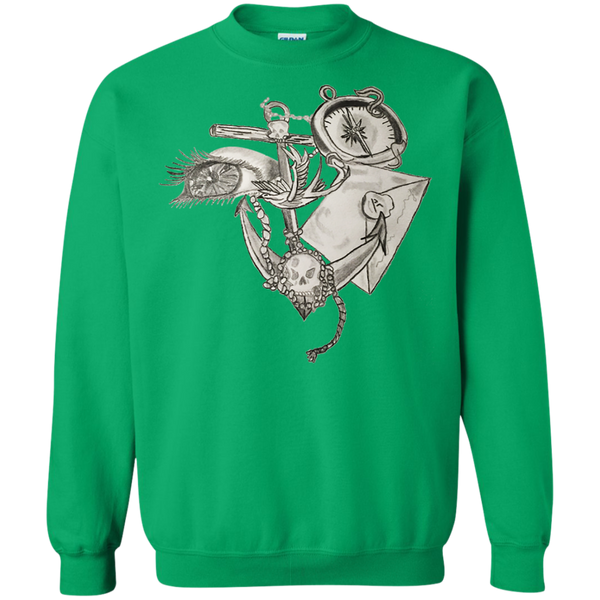 Getting Underway Printed Crewneck Pullover Sweatshirt