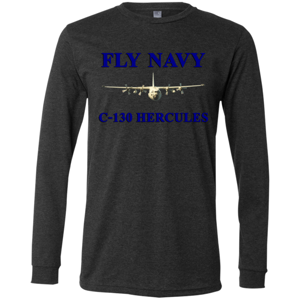 Fly Navy C-130 1 Jersey LS T-Shirt