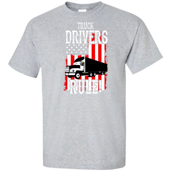Truck Drivers Rule Tall Ultra Cotton T-Shirt