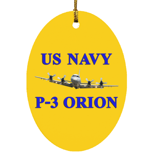 US Navy P-3 1 Ornament Ceramic - Oval