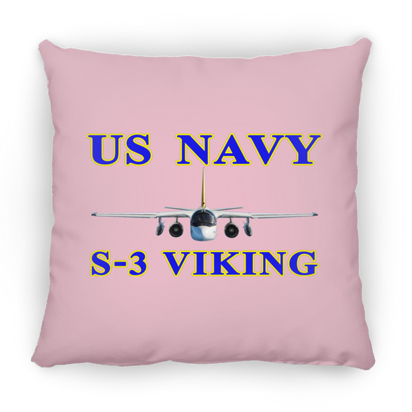 US Navy S-3 1 Pillow - Square - 18x18