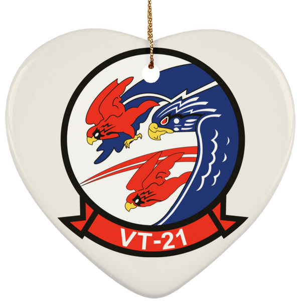 VT 21 3 Ornament Ceramic - Heart