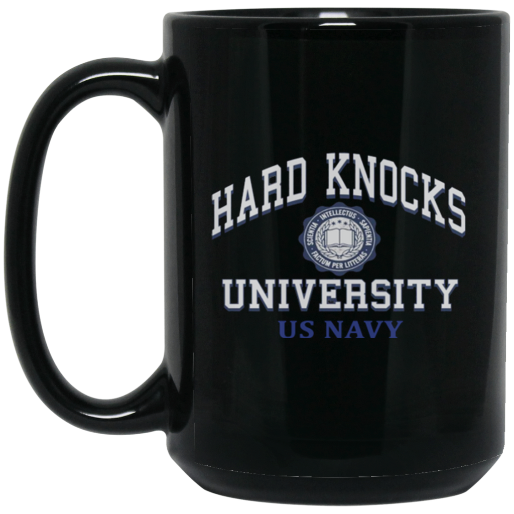 Hard Knocks U Black Mug - 15oz