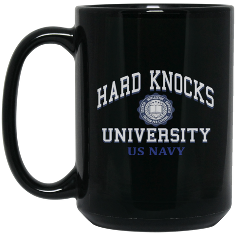 Hard Knocks U Black Mug - 15oz