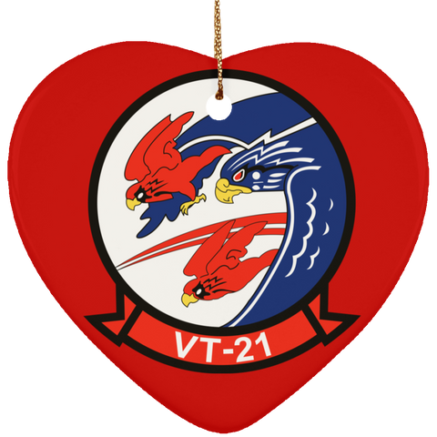VT 21 3 Ornament Ceramic - Heart