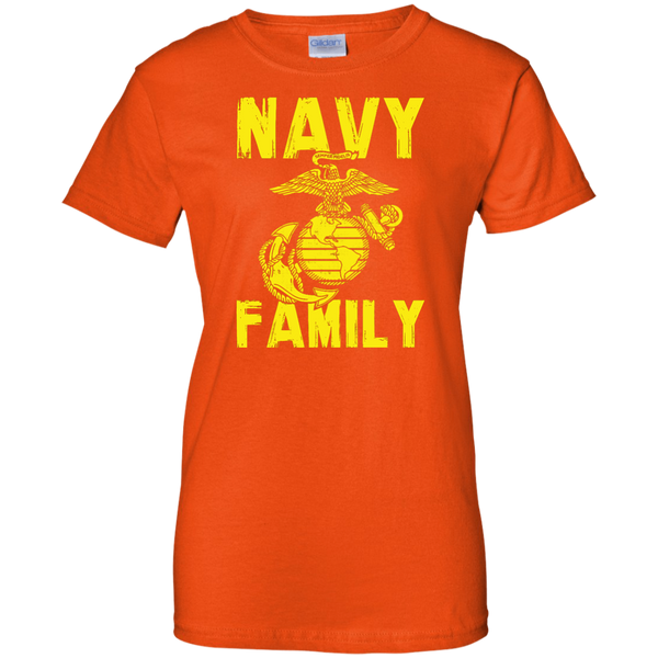 Navy Family Semper Fi Ladies' Cotton T-Shirt