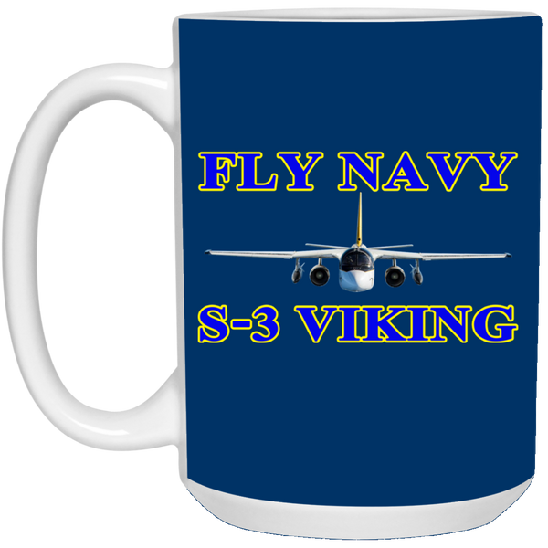 Fly Navy S-3 1 Mug - 15oz