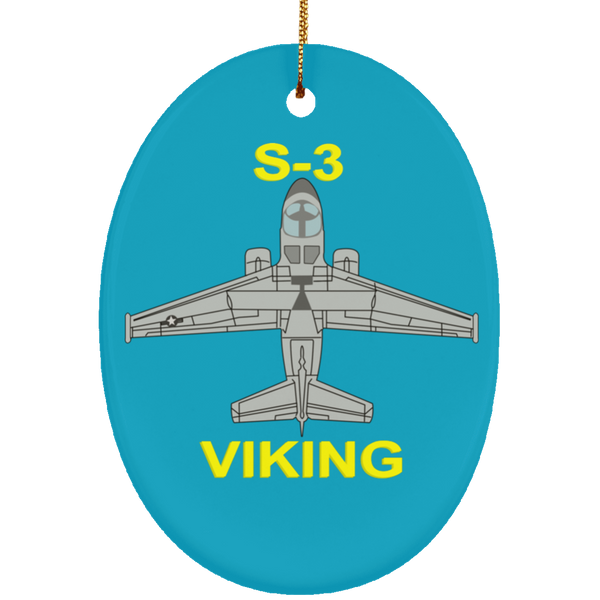 S-3 Viking 11 Ornament - Oval