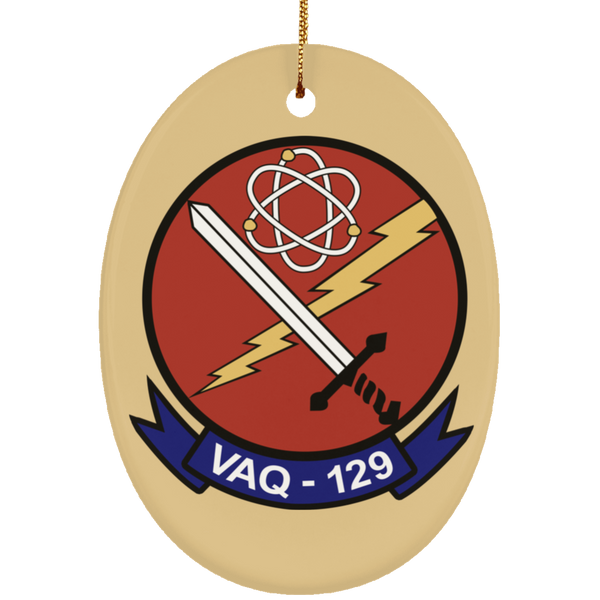 VAQ 129 2 Ornament - Oval