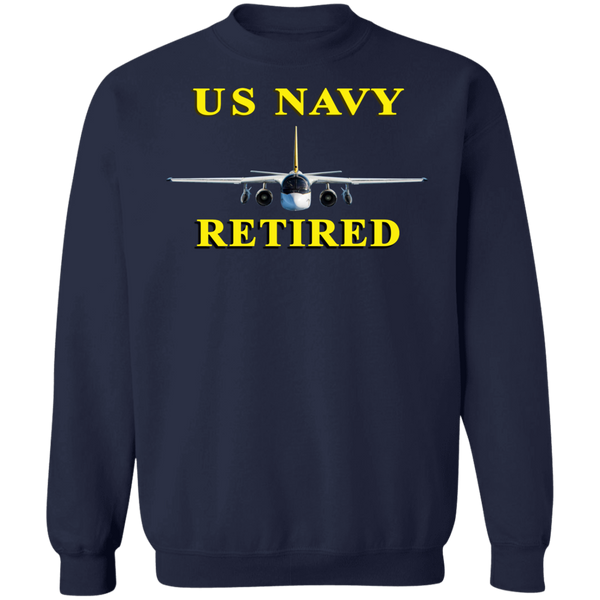 Navy Retired 2 Crewneck Pullover Sweatshirt